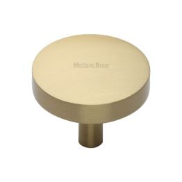 Heritage Brass Cabinet Knob Tayo Design 38mm Satin Brass finish