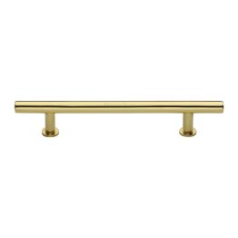 Heritage Brass Cabinet Pull T-Bar Design with 16mm Rose 203mm CTC Polished Brass Finish