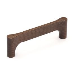 Wooden Cabinet Pull Handle Gio Design 160mm Walnut Finish