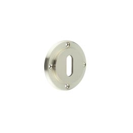 Burlington Standard Keyway Escutcheons No Rose Satin Nickel - By Frelan Hardware - BUR60SN