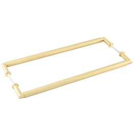 Burlington Piccadilly Pull Handles 425 X 20mm Back to Back Satin Brass - By Frelan Hardware - BUR140SBB2B