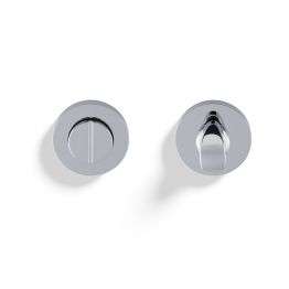 Valli Turn & Release Screw-on Round Rosette - Polished Chrome PVD