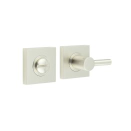 Burlington Easy Turn & Release Square Plain Rose Satin Nickel - By Frelan Hardware - BUR-82SN-150SN