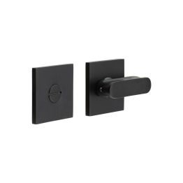CR-803 Black Thumb Turn & Lock Square Rose - By Frelan Hardware - CR-803B7MB