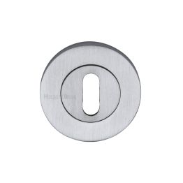 Heritage Brass Key Escutcheon Satin Chrome finish