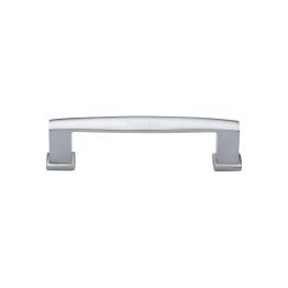 Heritage Brass Cabinet Pull Vintage Design 102mm CTC Satin Chrome Finish