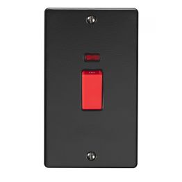 Eurolite Enhance Decorative 45Amp Switch with Neon Indicator Matt Black