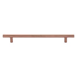 Heritage Brass Cabinet Pull Bar Design 203mm CTC Satin Rose Gold Finish