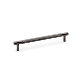 Alexander & Wilks - Brunel Knurled T-Bar Cupboard Handle - Dark Bronze PVD - Centres 160mm