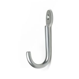 Satin Chrome Traditional Coat Hook