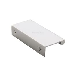 Heritage Brass EPTR Edge Pull Cabinet Handle 100mm Polished Nickel finish