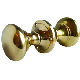 Contract Rim Door Knob Polished Brass - By Frelan Hardware - JV177PB