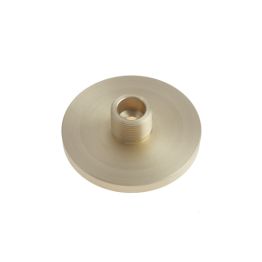 Burlington Plain Bases to Suit Wall Mounted Doorstops Satin Brass - By Frelan Hardware - BUR971SB