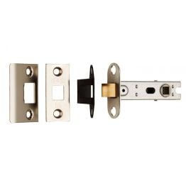 Square Tubular Latch Bolt Through 76mm - Nickel Plate