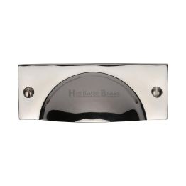 Heritage Brass Drawer Pull Cheshire Design Polished Nickel finish