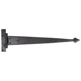 Black 18" Arrow Head T Hinge (pair)