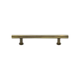Heritage Brass Cabinet Pull T-Bar Design with 16mm Rose 128mm CTC Antique Brass Finish