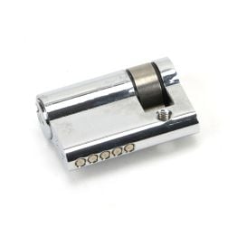 Polished Chrome 35/10 5pin Single Cylinder