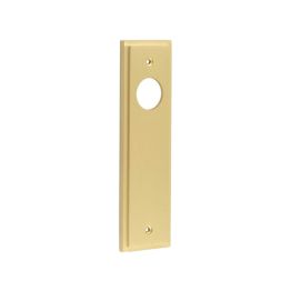 Burlington II Lever Plate Choices Latch Satin Brass - By Frelan Hardware - BUR450SB