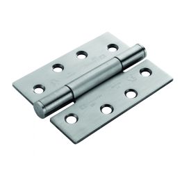 Grade 14 Concealed Bearing Triple Knuckle Hinge - Satin Stainless Steel (Pair)