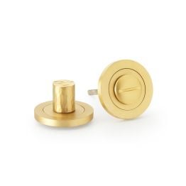 Alexander & Wilks - Hammered Thumbturn and Release - Satin Brass