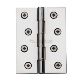 Heritage Brass Hinge Brass with Phosphor Washers 4" x 3" Polished Chrome finish
