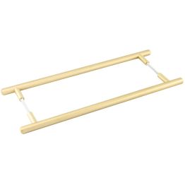 Burlington Belgrave Pull Handles 425 X 20mm Back to Back Satin Brass - By Frelan Hardware - BUR1000SBB2B