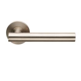 Philadelphia Lever On 6mm Slim Fit Sprung Rose - Satin Stainless Steel