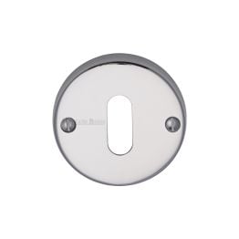 Heritage Brass Keyhole Escutcheon Polished Chrome finish