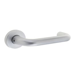 19mm Round Bar Handle on Rose Satin Anodised Aluminium - By Frelan Hardware - SAA01