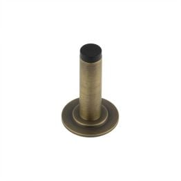 Burlington Plain Wall Mounted Door Stops Stepped Rose Antique Brass - By Frelan Hardware - BUR-970AB-973AB