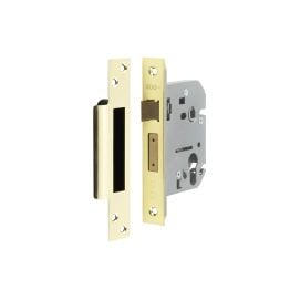 Jedo Euro Profile Sashlocks 76mm Polished Brass - By Frelan Hardware - JL1051PB