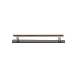 Heritage Brass Cabinet Pull Step Design with Plate 96mm CTC Matt Bronze/Satin Nickel Finish