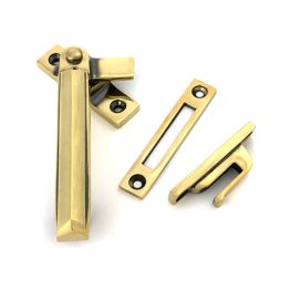 Aged Brass Locking Art Deco Fastener - LH