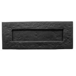 Antique Plain Letterplates 260x80mm Black - By Frelan Hardware - JAB12A