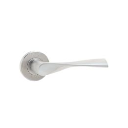 Vecta Door Handle on Rose Grade 304 Satin Stainless Steel - By Frelan Hardware - JSS501
