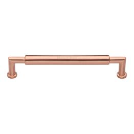 Heritage Brass Cabinet Pull Bauhaus Round Design 203mm CTC Satin Rose Gold Finish