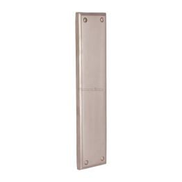 Heritage Brass Fingerplate Satin Nickel finish