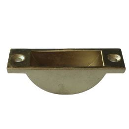 Jedo Zinc Easy Clean Bolt Socket 63x20mm Electro Brassed - By Frelan Hardware - JV5641EB