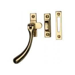 Heritage Brass Casement Window Fastener Ball Design Polished Brass finish
