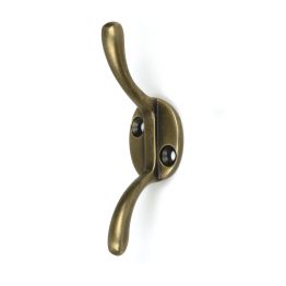 Burnished Brass Newbury Cleat Hook