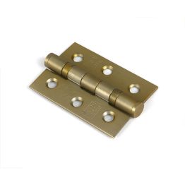Satin Brass 3" Ball Bearing Butt Hinge (Pair) ss