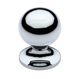 Heritage Brass Cabinet Knob Ball Design 32mm Polished Chrome finish