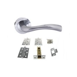 Atlantic Texas Dorpac (2.5" Latch, 3"x2" Hingesx3) - Satin Chrome