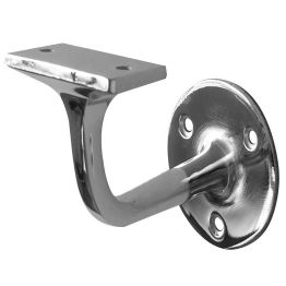 Jedo Zinc Handrail Brackets 80mm Polished Chrome - By Frelan Hardware - JV95BPC