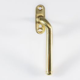 Cranked Locking Espagnolette Handle R/H - Polished Brass