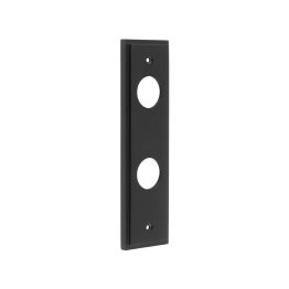 Burlington II Lever Plate Choices Din Bathroom Black - By Frelan Hardware - BUR456MB