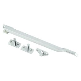 Modern Non Lockable Casement Stays 250mm Polished Chrome - By Frelan Hardware - JW77PC