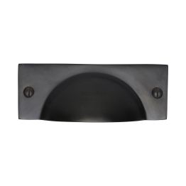 Heritage Brass Drawer Pull Cheshire Design Matt Black finish