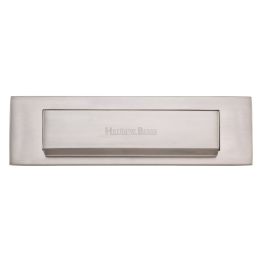 Heritage Brass Gravity Letterplate Satin Nickel finish